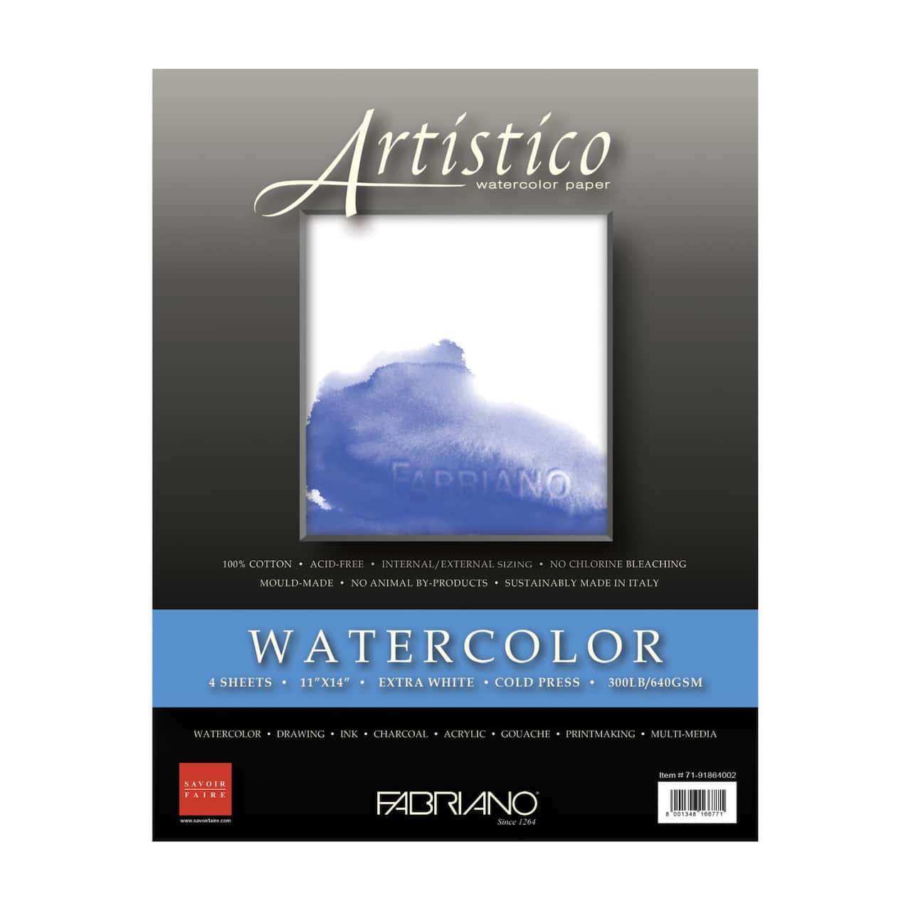 Fabriano® Artistico Extra White Watercolor Sheets